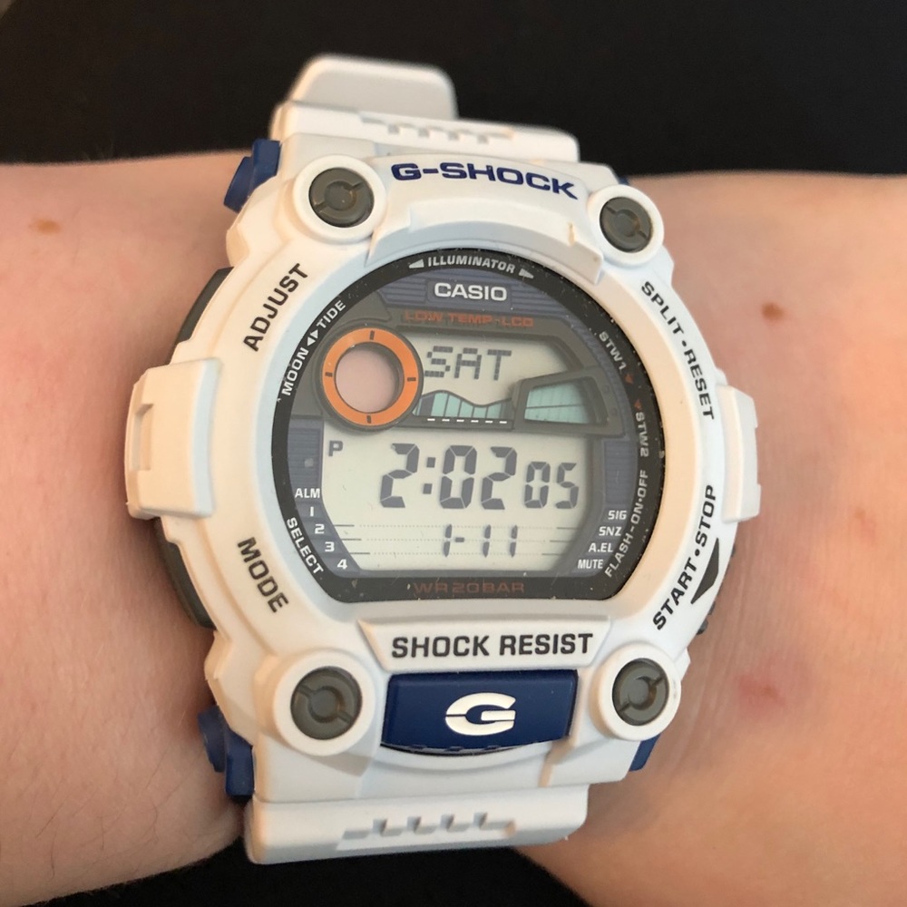 G-Shock White and Navy Men’s Watch